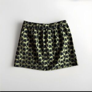 Crown & Ivy Gold Zebra Animal Print Skirt Artsy Size 16 XL Boho Chic